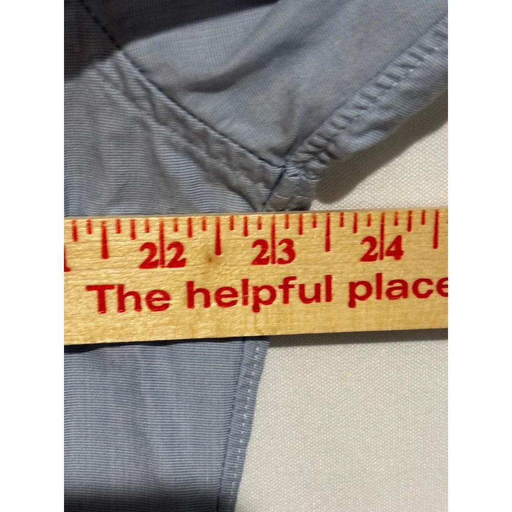 J.Crew Haberdashery‎ Mens XL Slim Fit Light Blue Micro Button Down Shirt Sz XL